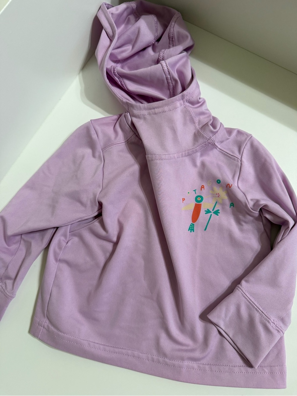 Kids' Lilac Hoodie Top with Graphic